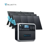 Bluetti - Kit générateur solaire 2000W/2000Wh AC200P avec 3 pcs PV120 Panneaux Solaires Monocristallins de 120W chacun, Générateur Portable