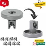 8X Dishwasher Lower Basket Roller wheel & ZANUSSI  ZSF6161, ZDF601, ZDF600, ZSF6