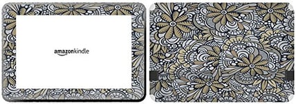 Get it Stick it SkinTabAmaFireHD89_16 Black Background with Flower Design Skin for 8.9-Inch Amazon Kindle Fire HD