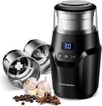 TWOMEOW Coffee & Spice Grinders Electric, Smart Display Adjustment Coffee... 