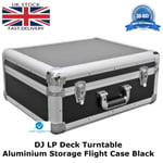 Aluminium Black Case To Fit The TECHNICS 1210 Turntable Flight DJ Deck Lockable