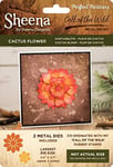 Sheena Douglass Call of The Wild Die-Cactus Fleur, métal, Argent, 19.5 x 13.9 x 0.03 cm