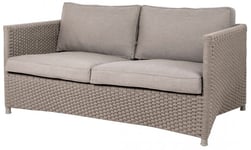 Cane-Line - Diamond 2-sits lounge soffa inkl. Dyna Taupe