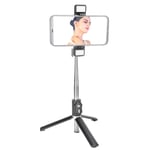 Tripod Selfie Stick With Light Mobile Phone Wireless Stand Holder ✿
