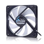 Fractal Design Silent Series R3 White - Silent computer fan - Optimized for quiet operation - 50 mm - Rotational speed 3500 RPM - Black ribbon cable - Rifle bearings - 12v - Black/White (Single)