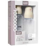 BIBS BIBS Grow And Flow Babyflaska Silikon Set 150 Ml / 270 Ml Ivory | Vit | 0-3