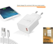 Chargeur Secteur Charge Rapide Pour Tablette Samsung Galaxy Tab A8 GALAXY Tab A7 Lite Avec Cable Usb-C [KAEESI®]