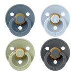 BIBS Colour Latex Size 1 Petrol/Sage/Baby Blue/Iron 4-pack