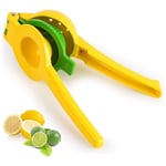 Lemon Squeezer 2 in 1 Metal Citrus Press Lime Manual Juicer Robust Design for Extracting Juice
