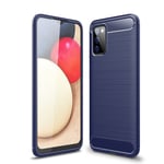 samsung Samsung Galaxy A03 Carbon Fibre Case Navy