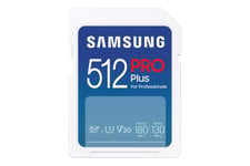 Samsung PRO Plus MB-SD512S - flashhukommelseskort - 512 GB - SDXC UHS-I