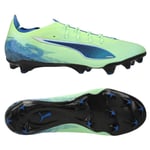 PUMA Ultra 5 Carbon FG Lights Out - Grön/PUMA White/Blå Dam - Gräs (FG), storlek 38