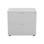 Office Hippo Pro Heavy Duty Desk High 2-Drawer Side Filer - White