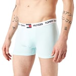 Tommy Hilfiger Men's Trunk Boxer Shorts, Aqua Glow, S