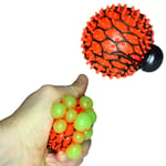 HTI Squeeze Brain Ball Klämboll I Nät Stressboll Antistress Orange/r Orange