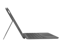Logitech Combo Touch Detachable Keyboard Case for iPad (10th gen) - Clavier et étui - avec trackpad - rétroéclairé - Apple Smart connector - QWERTY - International US - gris oxford - pour Apple 10.9-inch iPad (10ème génération)