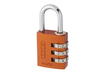 Abus Mechanical 145/20 20Mm Aluminium Combination Padlock Random Colour 46626 AB