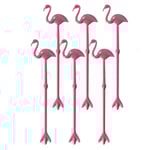 6 pack drinkpinnar - Flamingo Rosa