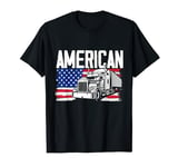 Trucker American Flag Truck Driver Shirt Truck Driver T-Shirt
