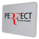 Roger-Federer Logo Multiple Size Custom Gaming Mouse Pad, Mousepad Rectangle Non-Slip Rubber Mouse Pads 7.9 X 9.5 in