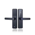 Serrure biométrique à empreinte digitale pour portes en bois, Bluetooth, électronique, compatible avec Tuya Smart Lock pour télécommande, contrôle de déverrouillage sans clé, noir, 22 x 160 (50 50)