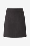 Selected FEMME - Kjol slfMercy-ula HW Mini Wool Skirt - Grå