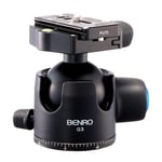 Benro G3 Tripod Ball head  (BEN-G3) Low Profile Anodised with PU70 QR Plate