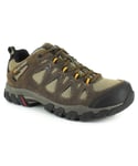 Karrimor Mens Walking Shoes Trainers Aerator Lace Up taupe - Beige Leather - Size UK 6