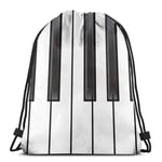 EU Musical Piano Jazz Festival Drawstring Backpack Gym Sack Cinch Bag String Bag Parent