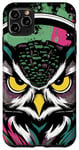 iPhone 11 Pro Max Owl Beats - Vibrant Owl with Headphones Music Lover Case