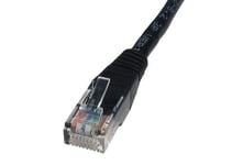 World of Data 20m BLACK CAT6 Network Cable - Premium Quality (100% Copper Wire) - RJ45 - Ethernet - Patch - LAN - 10/100/1000 - Gigabit