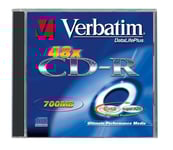 Verbatim Datalifeplus - Cd-R - 700 Mb (80Min) 48X - Cd-Fodral