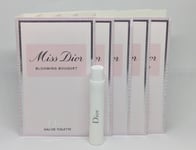 5x Dior MISS DIOR BLOOMING BOUQUET Eau De Toilette (5x 1ml Sample Spray) Ladies