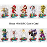10 Pcs For Super Mario Odyssey NFC Tag Game Cards For NS Switch