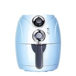 2.5L Automatic Fryer Air Fry Fries Machine Household Mini Air Fryer Fully Automatic Intelligent No Fuel Electric Deep Fryer Oven UK Light Blue