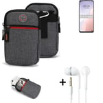 Holster + earphones for Huawei nova 7 SE 5G Vitality Edition Belt Pouch