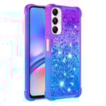 SKALO Samsung A05s 4G Kvicksand Glitter Hjärtan TPU-skal - Lila- multifärg