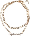 Urban Classics Diamond Zodiac Golden Necklace Sagittarius