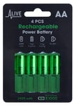 Batteri uppladdningsbart aa 4-pack