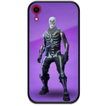 Apple Iphone Xr Svart Mobilskal Med Glas Fortnite Skull Trooper