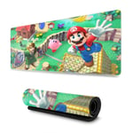 Super Mario Mouse Pad Rectangle Non-Slip Rubber Electronic Sports Oversized Large Mousepad Gaming Dedicated
