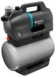 Installation d'eau domestique Gardena 3800 Silent : pompe avec réservoir d'eau de 21 l et filtre intégré, débit 3800 l/h, pression de sortie 3,9 bar, silencieuse, sans entretien (9064-20)