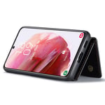 DG.MING Samsung Galaxy S24 Plus Skal med avtagbar plånbok, svart