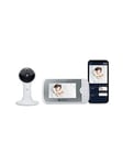 Motorola VM64 Smart Connect Wi-Fi Video Baby Monitor with Motorola Nursery App and 4.3" Parent Unit, White