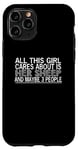 Coque pour iPhone 11 Pro Mouton amusant - This Girl Cares About Is Her Sheep