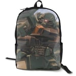 Kimi-Shop Gundam-Zaku II Anime Cartoon Cosplay Canvas Shoulder Bag Backpack Popular Lightweight Travel Daypacks School Backpack Laptop Backpack