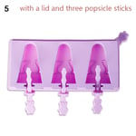 Ice Cream Mould Popsicle Mold Silicone Tray 5