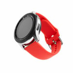 Fixed Samsung Galaxy Watch 22mm Armband Silicone Strap Röd