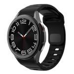 Silikonarmband till Samsung Galaxy Watch 6 Classic 47mm 43mm/4 classic 46mm 42mm Armband Galaxy Watch 5/5pro 45mm/4/6 40mm 44mm Svart galaxy Watch 4 40mm
