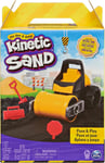 Kinetic Sand, Pave and Play Construction Set with Vehicle and 227g Black, for K